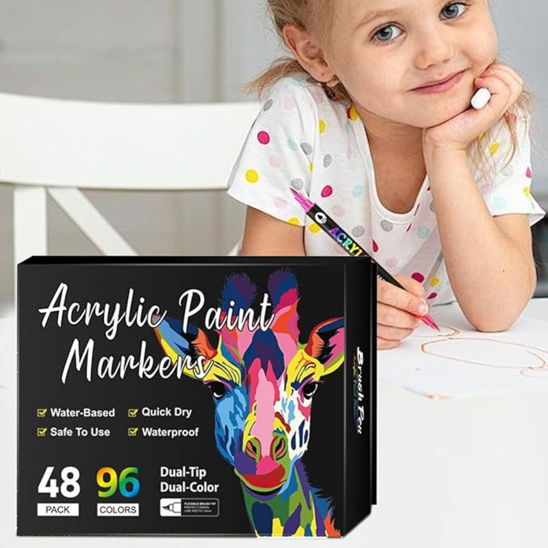 Rotuladores acrílicos de doble punta