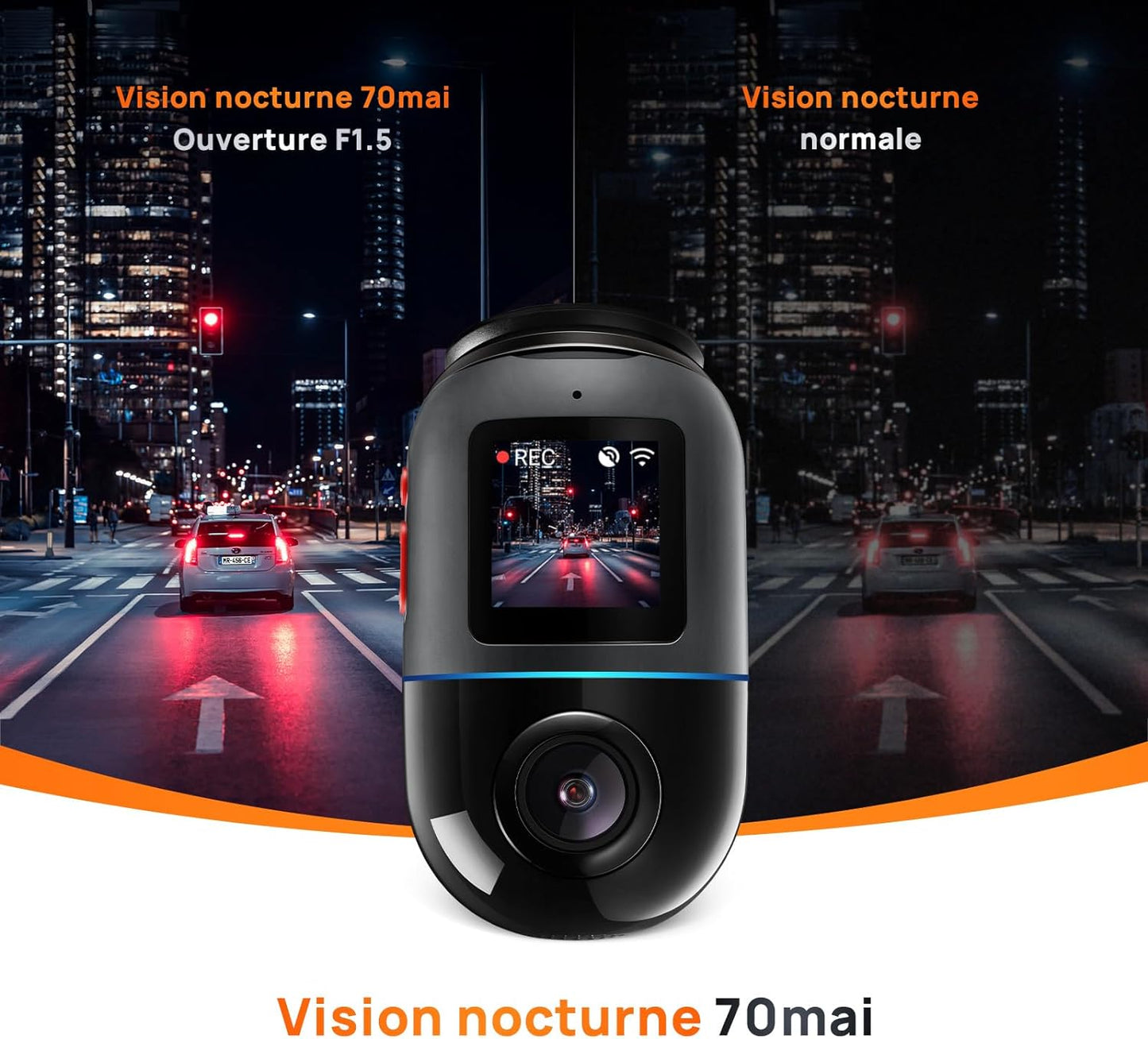 La Dash Cam 4K que graba en 360° las 24 horas del día tu coche estacionado y tus viajes, y envía una notificación al teléfono cuando detecta movimientos sospechosos.