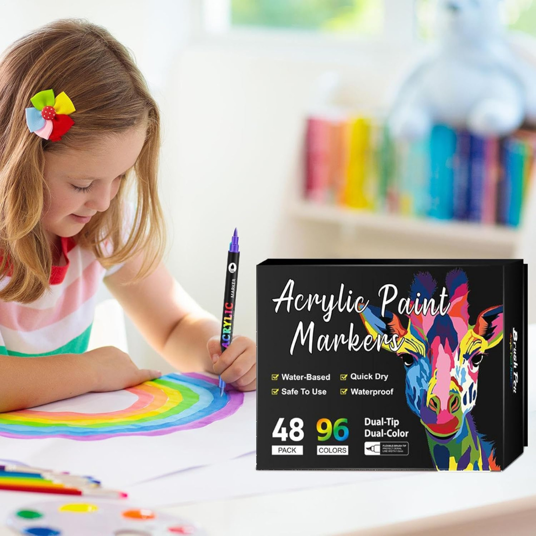 Rotuladores acrílicos de doble punta