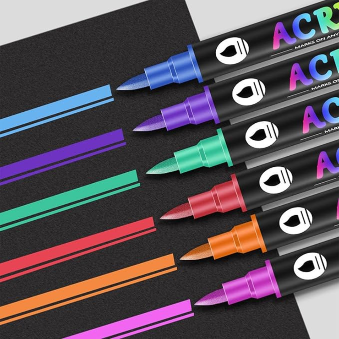 Rotuladores acrílicos de doble punta