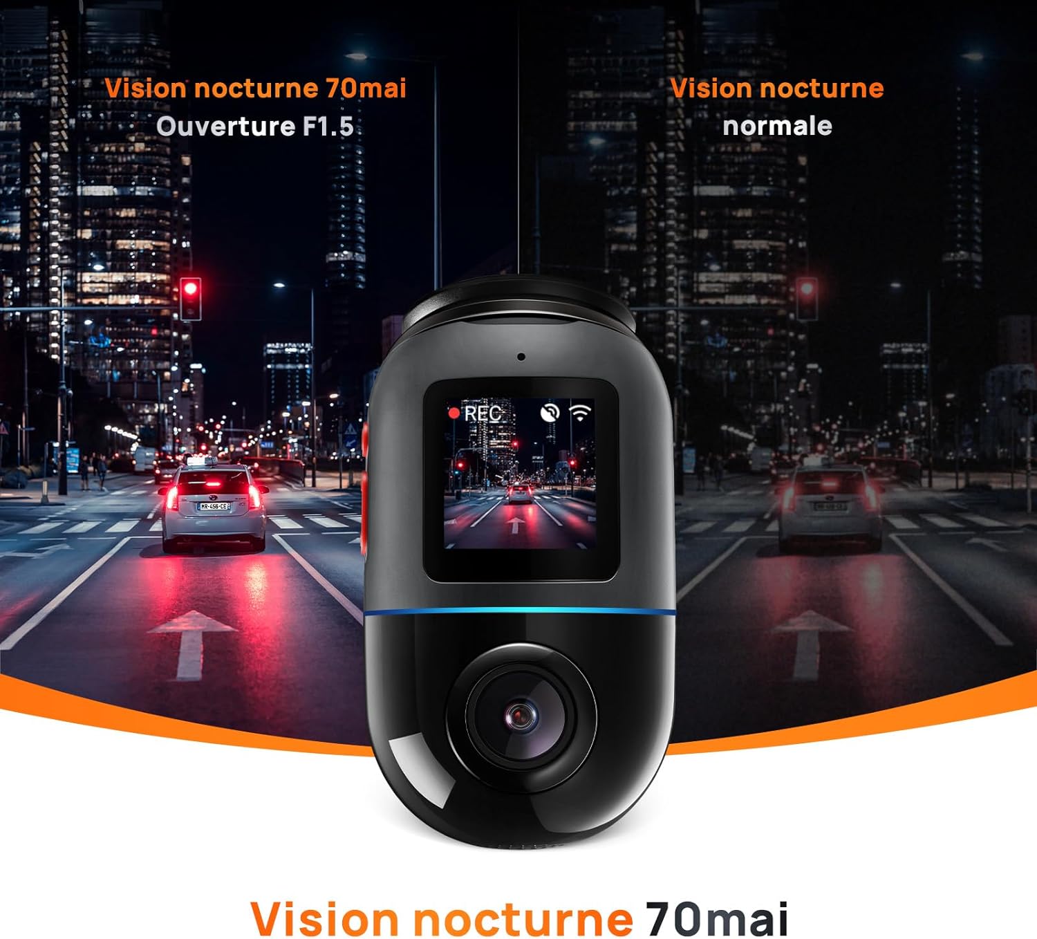 La Dash Cam 4K que graba en 360° las 24 horas del día tu coche estacionado y tus viajes, y envía una notificación al teléfono cuando detecta movimientos sospechosos.